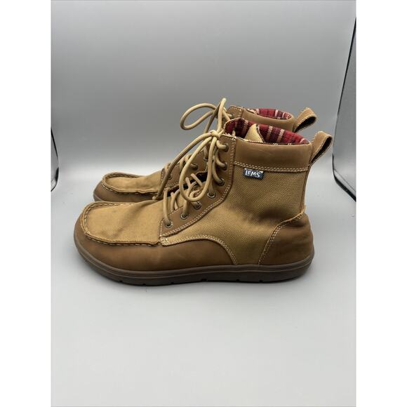 Lems Boulder Boot Shoe Mens Size 11 Hiking Casual Lace Up Lightweight Flannel - Picture 3 of 7